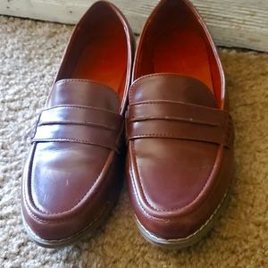 Brown loafers